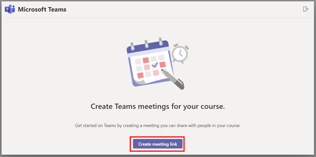 Create Meeting link